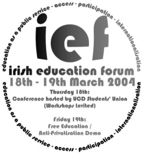 Irish Education Forum - March 18th & 19th 2004