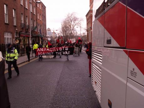 Crowd Turns Onto Kildare St.