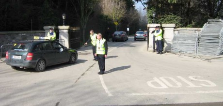 Security at the front gate