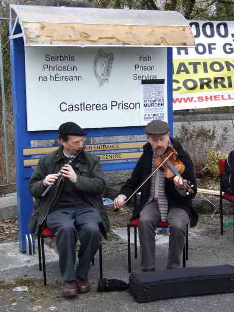 Gregory and Gerry get the music started.