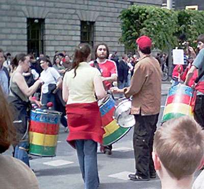 Drummers who helped provide some of the noise