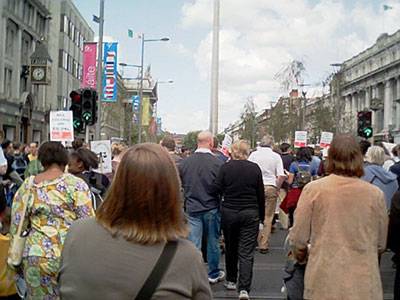 En Route To GPO, O'Connell Street