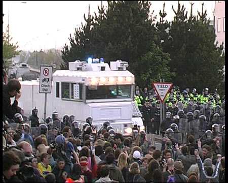 RUC-owned Water Cannons move in