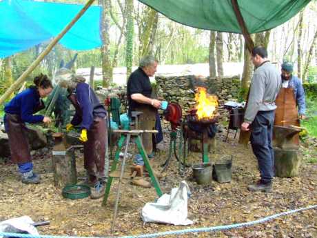 Blacksmithing.