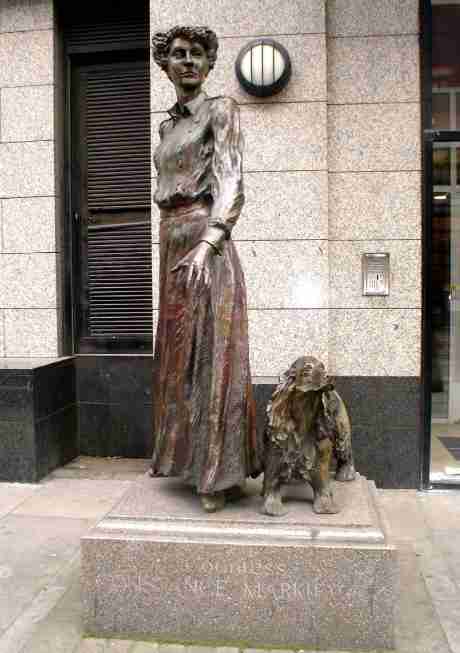 Countess Statue Near Tara Street Dart Station