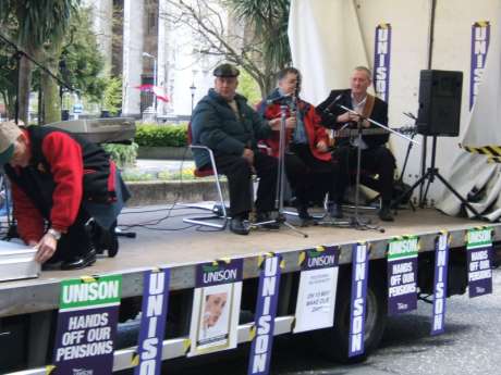 Unison members hijacked a van...