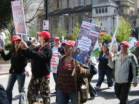 Tayra McKee on the march