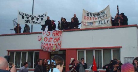 Shannon protest from 2003 occupies airport roofs