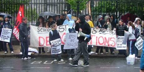 Schoolchildren Protest