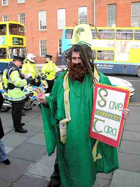 Saint Patrick shows his support