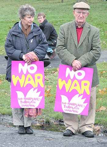 Limerick Quakers show solidarity (previous day was 350th anniversary of Quakers in Ireland!)