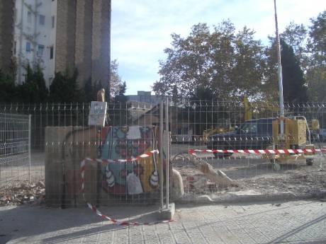 all that remains of the wall at the MAKABRA entrance