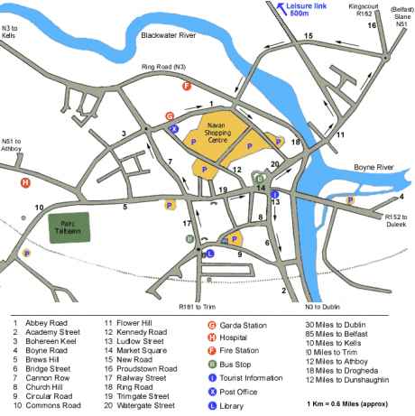 Street map of navan