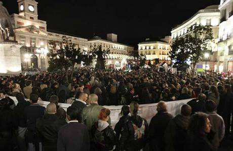 One of the many demos in solidarity and memory of Carlos