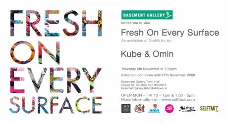 KUBE + OMIN present Fresh On Every Surface - Graffiti art on canvas