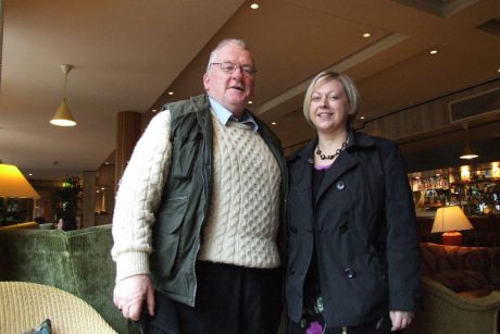 Archbishop Hynes (vice-chair) and Joan Hardy (mentor)