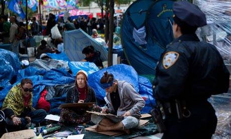 1AM cops arrived with floodlights to evict "It was just like daytime"