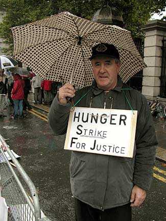 This man is on a hunger strike for his dead son