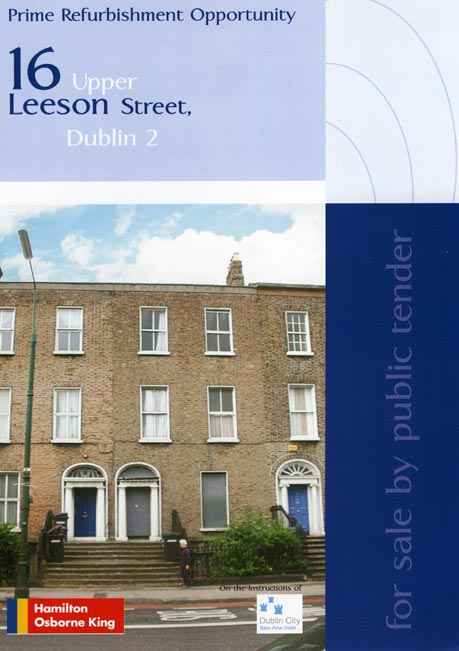 The Hamilton Osbourne King brochure for 16 Upper Leeson Street