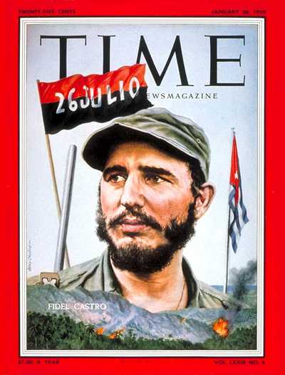 Fidel on cover of Time Magazine 1959