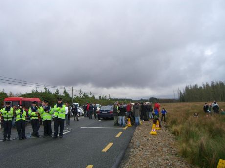 approaching midday, the crowd began to dissipate