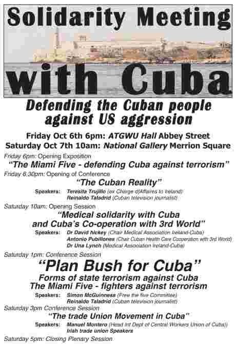 Defending the Cuban revolution Friday 6pm Dublin