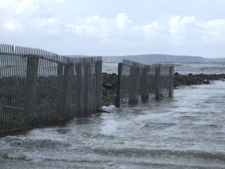 Gap in the fence on the dunes side