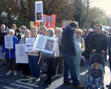 Young and Old Joined ranks under Galway Cathedral