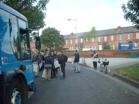 Blockading with the North Circular behind