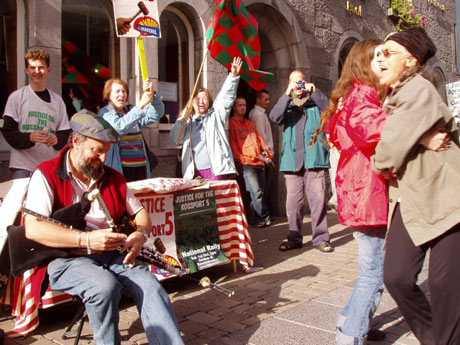 Roisin and Margaretta dancing in joy, for sure, the vibes were powerful today