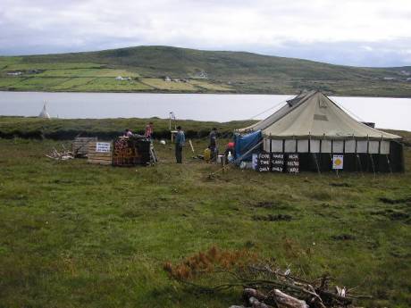 The camp in late July