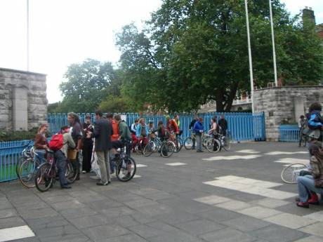 Gathering at the garden of remembrance