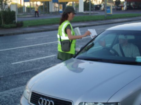 leafleting drivers