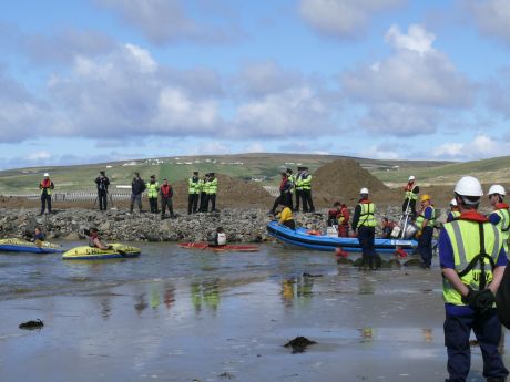 S2S Fleet flotilla get right inside the Shell compound. 