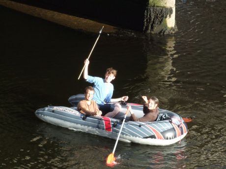 Cork Shell to Sea team in dinghy